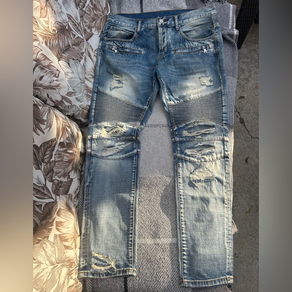 DOPE Men’s Distressed Moto Jeans